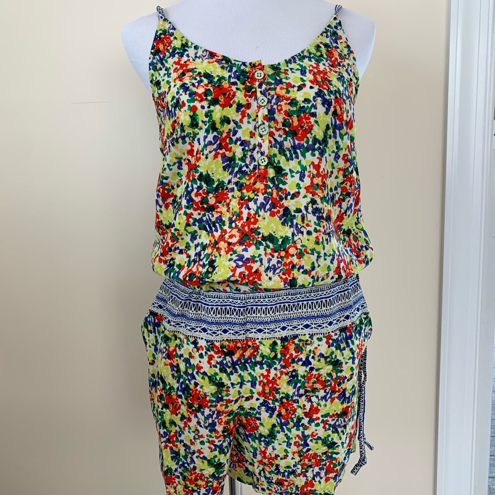 Cabi Floral Fiesta Romper